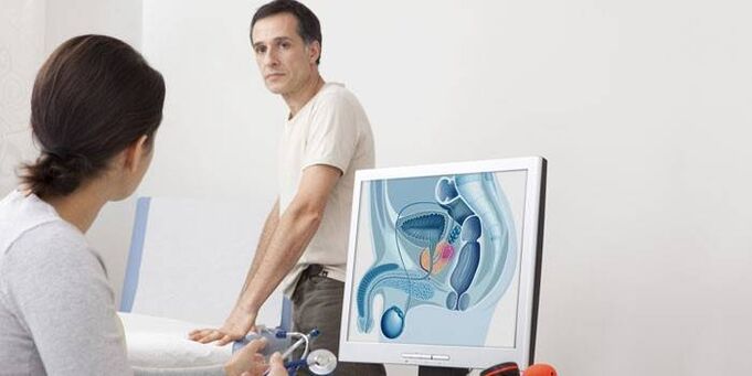 A man at a doctor's examination